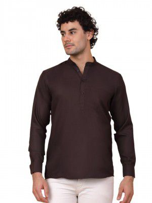 Jompers Men's Solid Short Kurats.