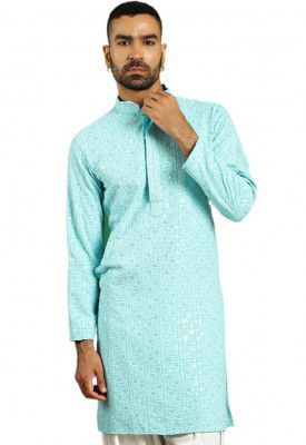 Jompers Sequin Embroidered Pure Cotton Kurtas