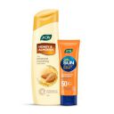 Joy Honey Almond Body Lotion & Ultra Matte SPF 50 Sunscreen Combo | Body Moisturizer & Face Sunscreen Value Pack for Complete Protection For Men & Women...