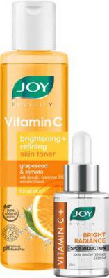 Joy Revivify Vitamin C Brightening Skin Toner 150ml | Revivify Vitamin C+ Skin Brightening Face Serum 30ml ( Combo Pack )  (2 Items in the set)