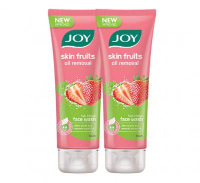 Joy Skin Fruits Oil Removal Fruit Infused Strawberry Face Wash (2 X 100ml)