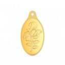 [Extra ₹2750 OFF] Joyalukkas 24K (999) Purity 2 Gram Flower Design Gold Coin Pendant...