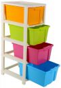Joyful Studio 4 XL Plastic Modular Drawer System for Home, Office, Hospital, Parlor, School, Doctors, Home and Kids, Product Dimension When assembeled (31cmx39cmx80.9 cm) (STUDIO 4XL)...
