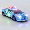 joymax Kids 3D Police Friction Car Toy with Flashing Lights & Music (Blue)...