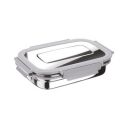 Joyo Stainless Steel Daily (Big) Tiffin Lunch Box Container 4 Side Clip Lock Lid - Grey,940 ml...
