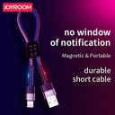 JOYROOM S-M372 Portable Series Aluminum Alloy + Denim Material Magnetic for iPhone Data Cable (Blue)...