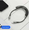 JOYROOM S-M391 Waller Series Zinc Alloy + Nylon Spring Braided Type-C Data Cable 1.2M (Silver)...