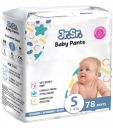 Jr.Sr. baby diaper| Small | 4-8 Kg | 78 Counts | Pack of 1...