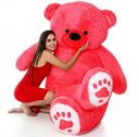 JSAS Teddy Bear for Girls, Kids Soft Teddy Bears Toys Best in Segment Teddy Bear 5 Feet Huggable Teddy Bear Color Red. ( Best for Someone Special )150 cm RED...