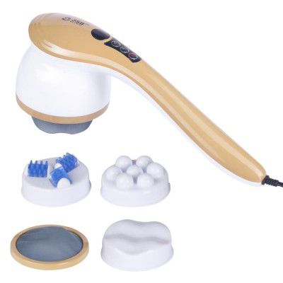 JSB HF141 Back and Neck Pain Relief Massager with Long Handle Oscillatory Massage Variable Speed & Multiple Attachments