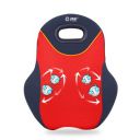 JSB HF74 Back Massager for Chair Wireless Rechargeable with Kneading & Heat (Red Blue)...