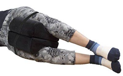 JSB MF002 Knee Pillow to Avoid Osteoprosis Pain & Help Knee Hip Alignment (With Elastic Strap, 1 Piece)