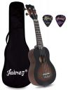 JUAREZ 21 UKULELE JRZ21UK/BK, BLACK SUNBURST...
