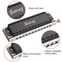 JUAREZ BlackBird JRH1248K Professional Chromatic Harmonica Key of C Scale...