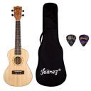 JUAREZ Estrélla 23" Concert Ukulele, Spruce Top, Mahogany Back & Side,, 2 Picks, Natural...