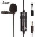 Juarez JRM1 Lavalier Microphone Clip-on Lapel Mic with Omnidirectional Condenser for Podcast...