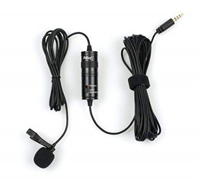 JUAREZ (Renewed) JRM1 Lavalier Microphone Clip-on Lapel Mic with Omnidirectional Condenser for Podcast | Recording | DSLR | Camera | Smartphone | PC with 20ft TPE Audio Cable