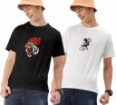 JUARI BE A GENTLEMAN Cotton Graphic T-Shirt, Half Sleeve, Black and White, Pack of 2...