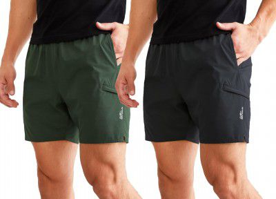JUARI BE A GENTLEMAN Dry Fit Shorts Combo Stay Cool and Stylish with Breathable Fabric and Modern Design Perfect for Workouts or Casual Wear Pack-2