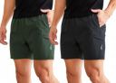 JUARI BE A GENTLEMAN Dry Fit Shorts Combo Stay Cool and Stylish with Breathable Fabric and Modern Design Perfect for Workouts or Casual Wear Pack-2...