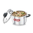Judge by Prestige 18cm (2.5L) Classic Stainless Steel Casserole with Glass Lid | Gas and Induction Compatible |Cook & Serve...