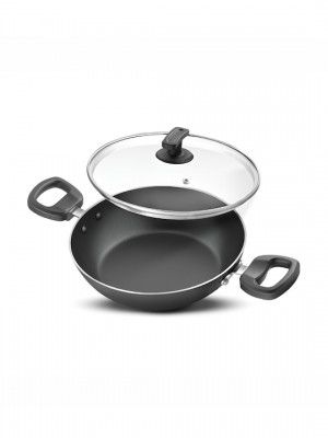 JUDGE By Prestige Black Non Stick Kadhai With Lid 3.4 L