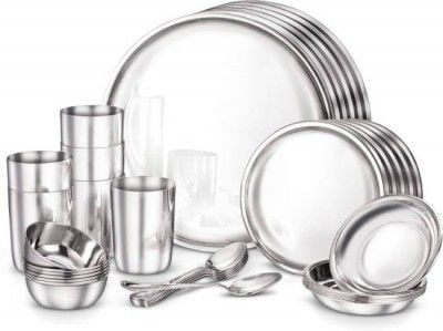Judge by TTK Prestige Pack of 36 Stainless Steel Dinner Set (Silver)