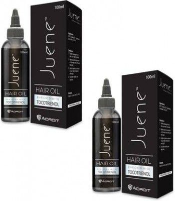 Juene Hair Oil|Enriched with Tocotrienol||Vegetarian-Pack of 2 Hair Oil  (200 ml)