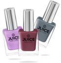 Juice Nail Paint Combo Periwinkle Blue, Dusty Coral, Thunder Sky  (Pack of 3)...