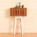 Juliet Solid Wood Box Planter - Brown...