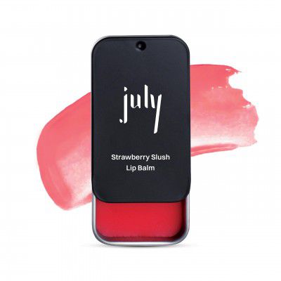 July Strawberry Slush Lip Balm | 24 hr Moisturization for Dry & Chapped Lips 10gm