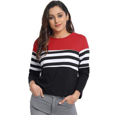 JUNEBERRY Women's Cotton Regular Fit T-Shirt