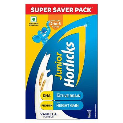 Junior Horlicks Nutrition Drink 1kg, Vanilla, Nutrition for Toddlers & Young kids (2-6 years) for Supporting Growth