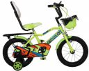 Junior Kid 14 Inches Steel Rim Kids Cycle for 2 to 5 Years Boys and Girls Green...