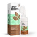 Just Herbs Anti Acne Foaming Face Wash Men Women With Tea Tree and Mint Oil Control, Glowing Skin Brush - 100ml...