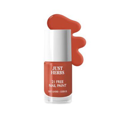 Just Herbs Nail Polish 12 Chemical Free Formula Quick Dry, Glossy Finish and Long Lasting Nail Paints