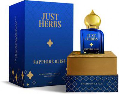 Just Herbs Sapphire Bliss Premium Attar , Non-Alcoholic , Long lasting Floral Attar  (Spicy)