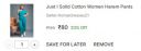 Just I Solid Cotton Women Harem Pants...