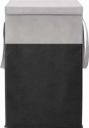 Just Mart Folding Laundry Basket, Large Laundry Hamper With Lid & Handles, Collapsible Freestanding Clothes Hamper, Storage Basket for Bedroom, Bathroom, Dorm - 75L (Pack of 1, Black & Grey)...