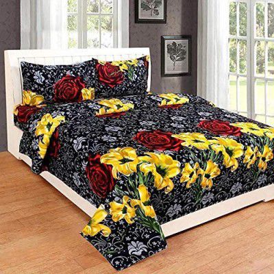 Just Muralidhar & Sons 180TC Pure Cotton Double Bedsheet with 2 Pillow Cover Rajasthani New Design21