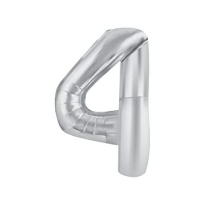 JUST PARTY 16 Inch Silver 7 Number Foil Balloons