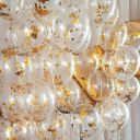 Just Party Golden Confetti Balloons For Decoration - Pack Of 10...