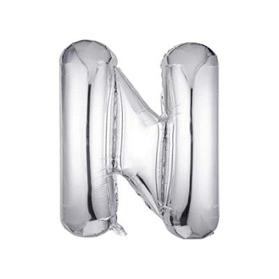 JUST PARTY Silver Letters Alphabets Foil Balloons for Birthday/Anniversary/Bachelorette/Wedding/Farewell & Other Ocassions, Make Your Own Custom Phrase