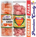 JUSTONE Santra Orange Candy & Meetha Paan Premium Candy 460g...