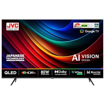 JVC 190 cm (75 inches) AI Vision Series QLED Google TV LT-75NQ7165C (Black)