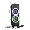 JXL 120 Fusion Party 45W Karaoke Bluetooth Party Speaker with 3M Wired Microphone (Black)...