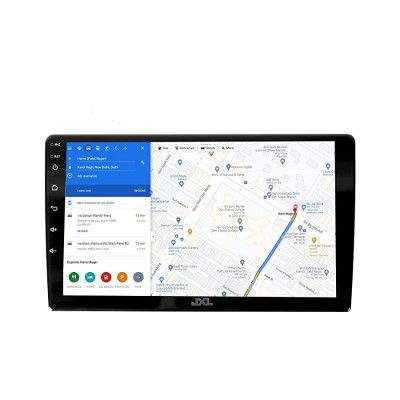 JXL 7 Inch Car Android Double Din Player 2GB/16GB Capacitive Touch Screen Quad Core Proceessor 1080P HD Screen, Latest Android Version 10.1and BT 5.0, Wi-Fi, GPS, USB 2.0, Navigation 2GB/16GB