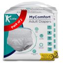K-life Premium Anti-Bacterial 4layer Absorption Unisex Pant Style Adult Diapers | Pack of 2 | 20 Count | Extra Large (Waist Size 38-65 inch |96-165 cm)...