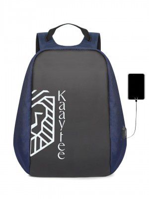 Kaaytee Voyager Plus Anti Theft Number Lock Backpack Bag with 15.6 Inch Laptop Compartment - (Blue)