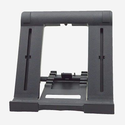 KACA Portable Tabletop Tablet Stand Mobile Holder, Desktop Stand, Cradle, Dock for iPad, Smartphone, Kindle, E-Reader, Fully Foldable, Adjustable Angle, Black